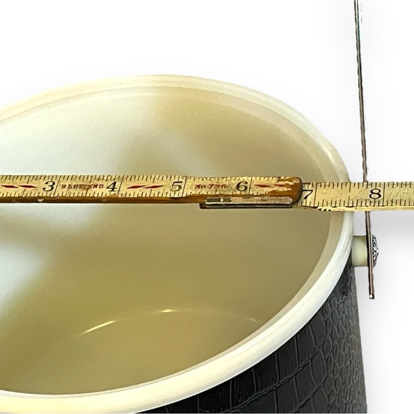 VTG MCM Faux Alligator Skin Kromex Ice Bucket - Picture 8 of 11